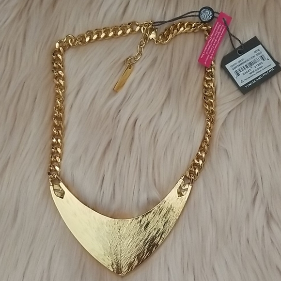 Vince Camuto Zebra Gold Chain Statement Necklace - Picture 5 of 11